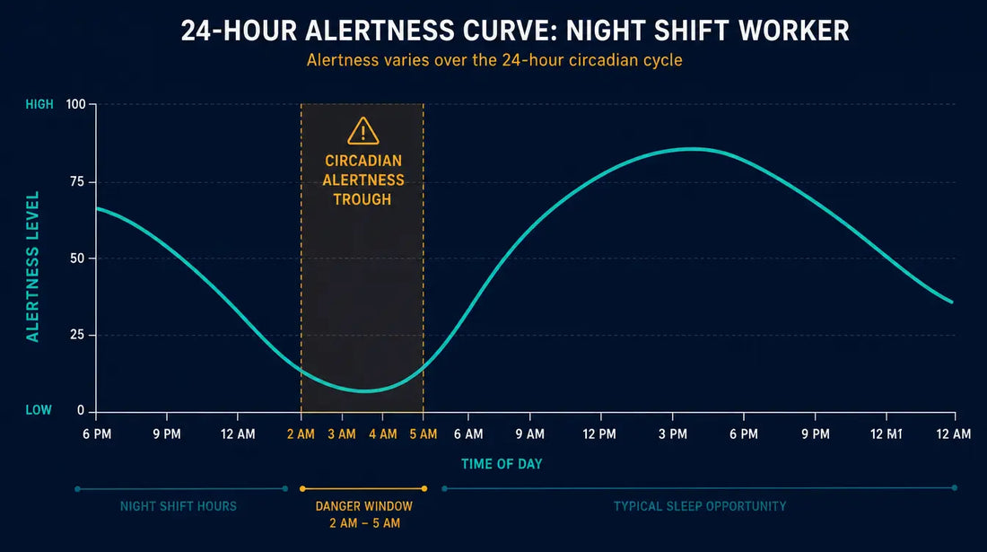 Night Shift Fatigue: Why Alertness Drops at 3am and What Helps